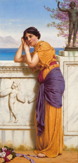 John William Godward - 'Rich Gifts Wax Poor When Lovers Prove Unkind'