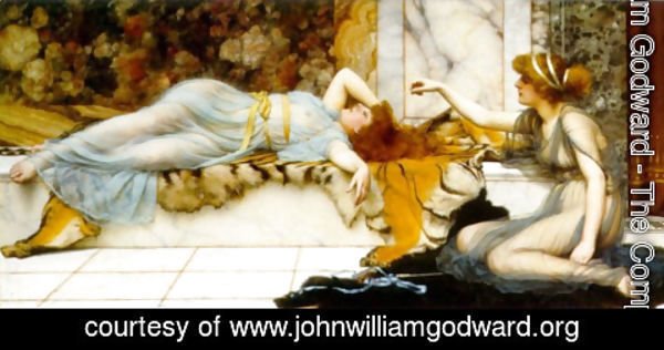John William Godward - Mischief and Repose 2