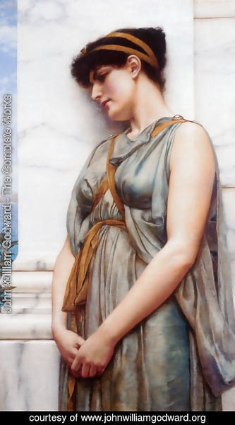 John William Godward - Pompeian Girl