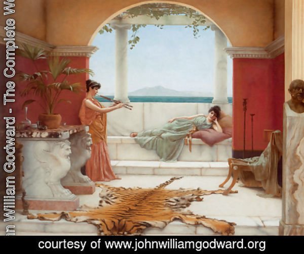 John William Godward - 'The Sweet Siesta of a Summer Day'