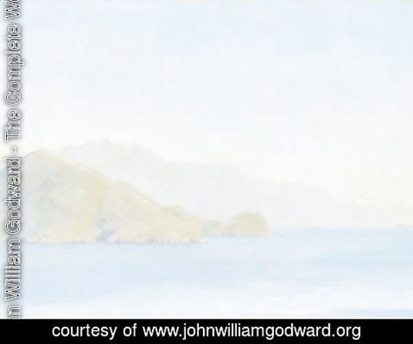 John William Godward - Punta Campanelle From Capri