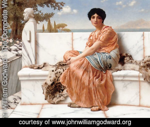 John William Godward - In The Days Of Sappho