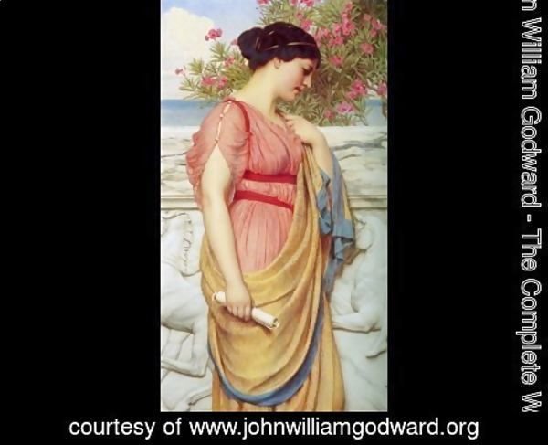 John William Godward - Sappho