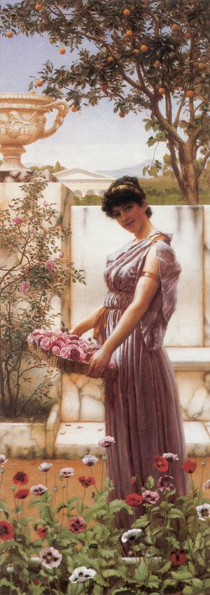 John William Godward - The Flowers Of Venus