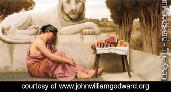 John William Godward - The Fruit Vendor
