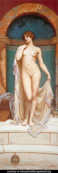 John William Godward - Venus At The Bath